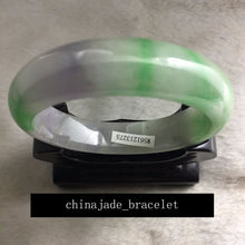 Load image into Gallery viewer, 10% OFF- 57/58/59 mm Certified Natural Ice Jadeite Emerald Jade Bracelet Bangle 《Grade A》3275