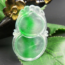 Load image into Gallery viewer, 10% OFF on Sales- Certified Natural Ice Jadeite Emerald Jade tablets Pendant《Grade A》7106