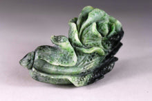 Load image into Gallery viewer, 4.5&#39;&#39; L-Chinese Genuine Natural Multi-Color Jade Handcarved Lucky Cabbage statue 2933