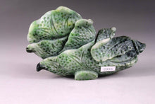 Load image into Gallery viewer, 4.5&#39;&#39; L-Chinese Genuine Natural Hand Carved Dushan Jade Lucky Cabbage 2933