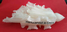 Load image into Gallery viewer, 7&#39;&#39;L-Chinese Genuine Natural White Jade Handcarved Lucky Cabbage Statue