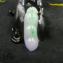 Load image into Gallery viewer, 10% OFF on Sales - Certified Natural 3-Color Ice Jadeite Emerald A Jade tablets Emerald Ping Beans Pendant 3292