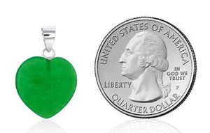 10% OFF on Sales- Certified Natural Icy Jadeite Emerald Jade Heart Pendant A20178888