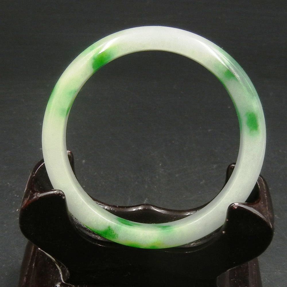 10% OFF 52-54 mm Certified Natural Ice Jadeite Emerald Jade tablets Bracelet Bangle 《Grade A》