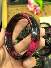 Load image into Gallery viewer, 10% OFF- 58/59/60mm Certified Natural Peach Blossom Nephrite Jade Bracelet Bangle