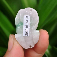 Load image into Gallery viewer, 10% OFF on Sales- Certified Natural 3-Color Jadeite Emerald Jade Pixiu-Dragon Pendant《Grade A》6123