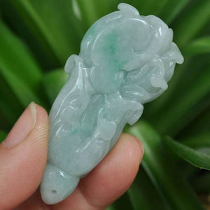 10% OFF on Sales- Certified Natural Jadeite Emerald Jade Cabbage Pendant《Grade A》5802