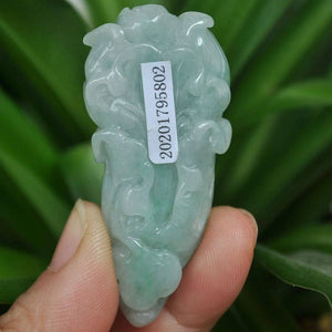 10% OFF on Sales- Certified Natural Jadeite Emerald Jade Cabbage Pendant《Grade A》5802