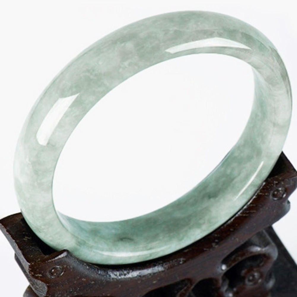 10% OFF) 54-65mm Certified Natural Jadeite Emerald A Jade Bracelet Bangle A1940