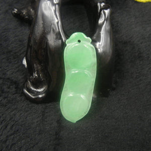 10% OFF- Certified Natural Icy Jadeite Emerald Jade Beans Pendant《Grade A》3187