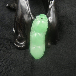 10% OFF- Certified Natural Icy Jadeite Emerald Jade Beans Pendant《Grade A》3187