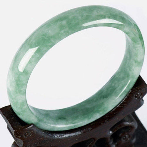 10% OFF) 54-65 mm Certified Natural Jadeite Emerald A Jade HandCarved Bracelet Bangle