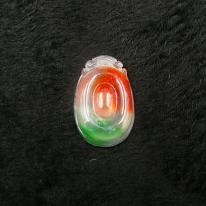 10% OFF on Sales- Certified Natural Ice Jadeite Emerald Jade tablets Dragon Pendant《Grade A》