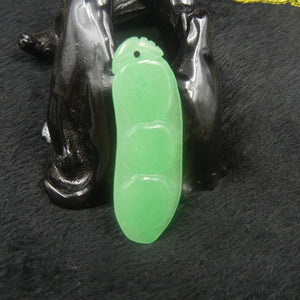 10% OFF on Sales- Certified Natural Ice Jadeite Emerald Jade tablets Beans Pendant《Grade A》