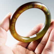 Load image into Gallery viewer, 10% OFF- 55/56/57 mm Certified Natural Jadeite Emerald A Jade HandCarved Bangle 6219