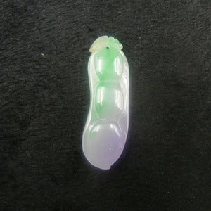 10% OFF on Sales - Certified Natural 3-Color Ice Jadeite Emerald A Jade tablets Emerald Ping Beans Pendant 3292