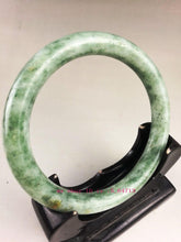 Load image into Gallery viewer, 10% OFF on Sales- 57/58 mm-Certified Natural Jadeite Emerald Jade Bracelet Bangle《Grade A》A201760