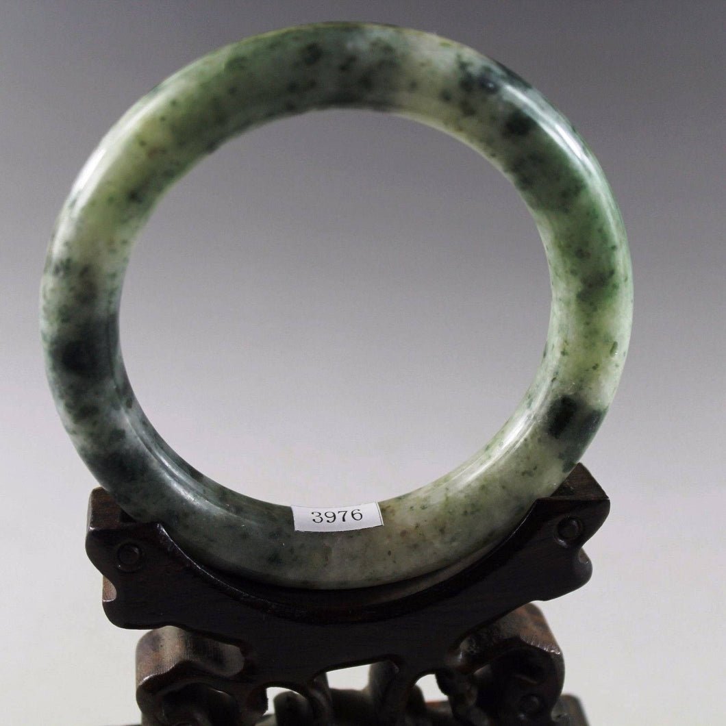 10% OFF on Sales- 62/63 mm-Certified Natural Jadeite Emerald Jade Bracelet Bangle《Grade A》3976