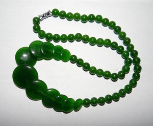 10% OFF- Certified Natural Jadeite Emerald Jade Pearls Necklace