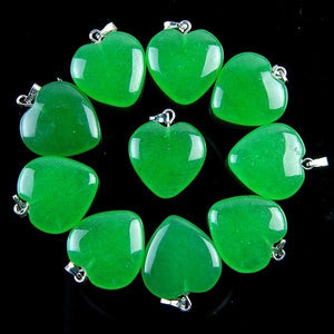 10% OFF on Sales- Certified Natural Icy Jadeite Emerald Jade Heart Pendant A20178888