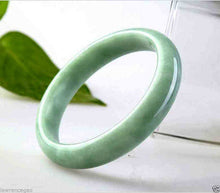 Load image into Gallery viewer, 10% OFF on Sales- 60 mm Certified Natural Ice Jadeite Emerald Jade Bracelet Bangle《Grade A》