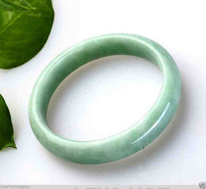 10% OFF on Sales- 60 mm Certified Natural Ice Jadeite Emerald Jade Bracelet Bangle《Grade A》