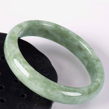 Load image into Gallery viewer, 10% OFF) 54-65mm Certified Natural Jadeite Emerald A Jade HandCarved Bracelet Bangle