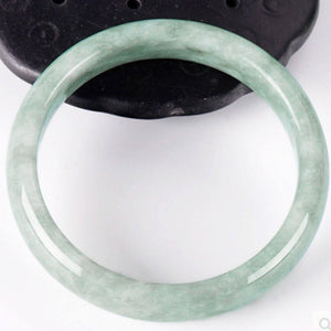 10% OFF on Sales) 54-65 mm Certified Natural Jadeite Emerald Jade Bracelet Bangle《Grade A》