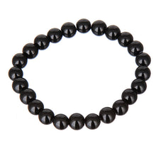 Load image into Gallery viewer, 10% OFF) 54-60 mm Certified Natural Red/ Black Pearl Emerald Jade Beads Stretchy Bracelet