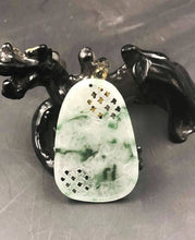 Load image into Gallery viewer, 10% OFF- Certified Natural Jadeite Emerald Jade Gold Fish Pendant《Grade A》4702