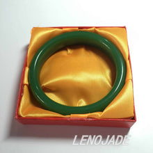 Load image into Gallery viewer, 10% OFF- 60/61/62 mm Certified Natural Green Emerald A Jade HandCraved Bracelet Bangle