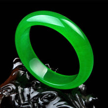 Load image into Gallery viewer, 10% OFF- 60/61/62 mm Certified Natural Icy Jadeite Emerald A Jade HandCarved Bracelet Bangle A2018