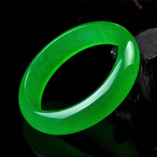 Load image into Gallery viewer, 10% OFF- 60/61/62 mm Certified Natural Icy Jadeite Emerald A Jade HandCarved Bracelet Bangle A2018