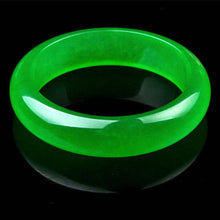 Load image into Gallery viewer, 10% OFF on Sales- 58/60 mm-Certified Natural Icy Jadeite Emerald Jade tablets Bracelet Bangle 《Grade A》A20171