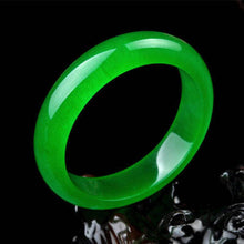 Load image into Gallery viewer, 10% OFF- 60/61/62 mm Certified Natural Icy Jadeite Emerald A Jade HandCarved Bracelet Bangle A2018