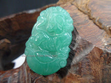 Load image into Gallery viewer, 10% OFF on Sales- Certified Natural Jadeite Emerald Jade Tiger Pendant  《Grade A》