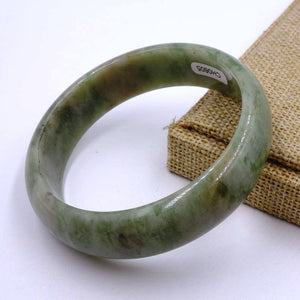 10% OFF on Sales- 58/59/60 mm Certified Natural Emerald Xiu Jade Bangle《Grade A》