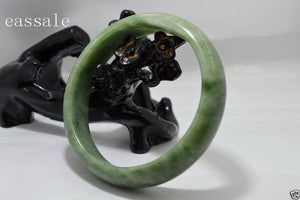 10% OFF) 59/60/61 mm-Certified Natural Emerald Jade Bracelet Bangle《Grade A》