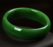 Load image into Gallery viewer, 10% OFF- 62/63/64 mm Certified Natural Emerald Jade Bangle《Grade A》A2018