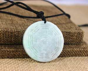 10% OFF- Certified Natural Light 3-Color Jadeite Emerald Jade Lucky Pendant《Grade A》