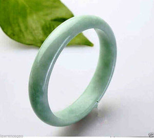 10% OFF on Sales- 60 mm Certified Natural Ice Jadeite Emerald Jade Bracelet Bangle《Grade A》