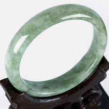 Load image into Gallery viewer, 10% OFF) 54-65mm Certified Natural Jadeite Emerald A Jade HandCarved Bracelet Bangle