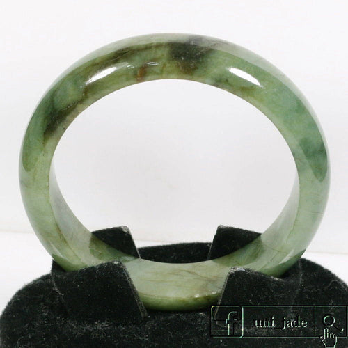 10% OFF- 52/53/54 mm Certified Natural Jadeite Emerald Jade Translucent Bangle《Grade A》4823