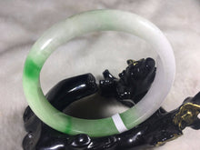 Load image into Gallery viewer, 10% OFF- 56/57/58 mm Certified Natural Jadeite Emerald Jade Bangle《Grade A》A499