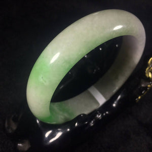 10% OFF- 55/56/57 mm Certified Natural Jadeite Emerald Jade Bangle《Grade A》A507