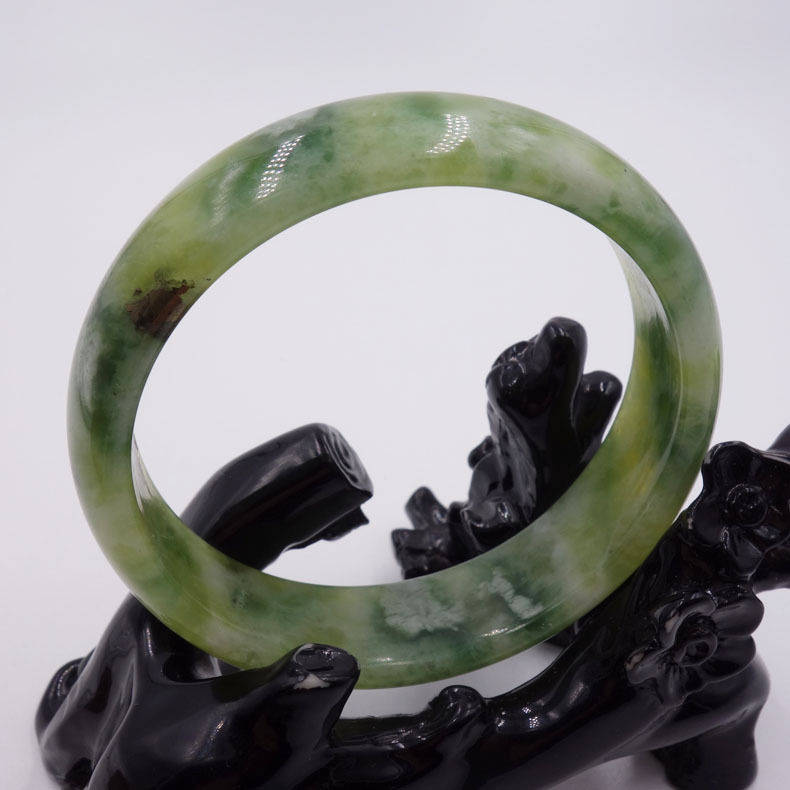 10% OFF on Sales- 57/58/59 mm Certified Natural Emerald Xiu Jade Bangle《Grade A》