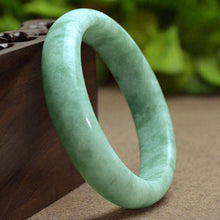 Load image into Gallery viewer, 10% OFF) 54-65 mm Certified Natural Emerald A Jade HandCarved Bracelet Bangle