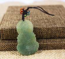 Load image into Gallery viewer, 10% OFF- Certified Natural Ice Jadeite Emerald Jade Tablet Kuanyin Pendant《Grade A》