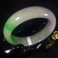 Load image into Gallery viewer, 10% OFF- 53/54/55 mm Certified Natural Jadeite Emerald Jade Bangle《Grade A》A509