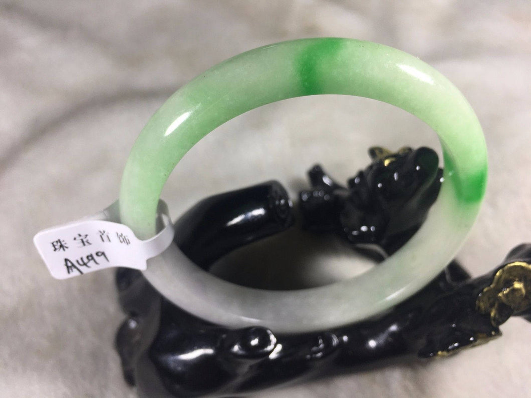 10% OFF- 56/57/58 mm Certified Natural Jadeite Emerald Jade Bangle《Grade A》A499